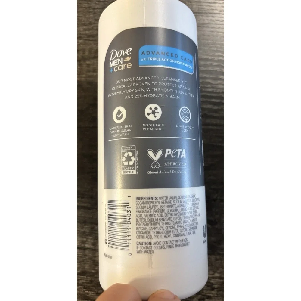 Dove Men Care Dry Repair Shea Butter Face‎ + Body Cleanser 16.9oz